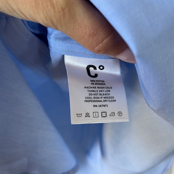 Coordinates New York light blue button up shirt Large - Picture 4 of 7